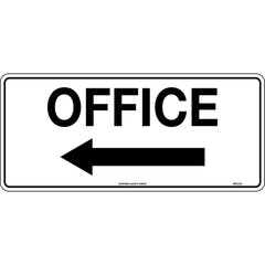 Uniform Safety Signs - 450x200mm - Poly - Office (with Left arrow) | 951LOLP