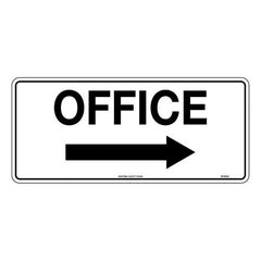 Uniform Safety Signs - 450x200mm - Metal - Office (with right arrow) | 951ROLM