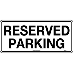 Uniform Safety Signs - 450x200mm - Metal - Reserved Parking | 957OLM