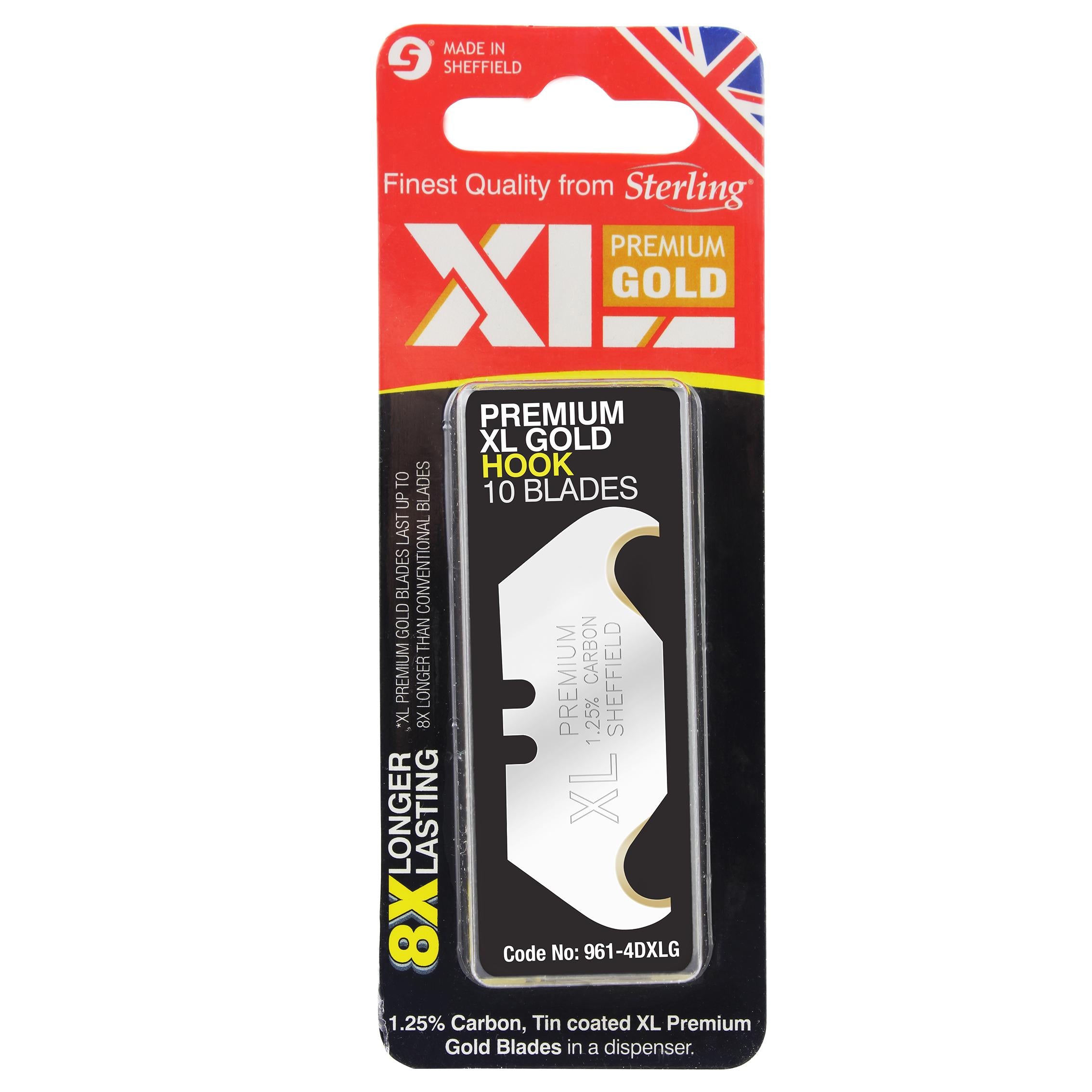 Sterling Xl Premium Gold Hook Blades (X10)