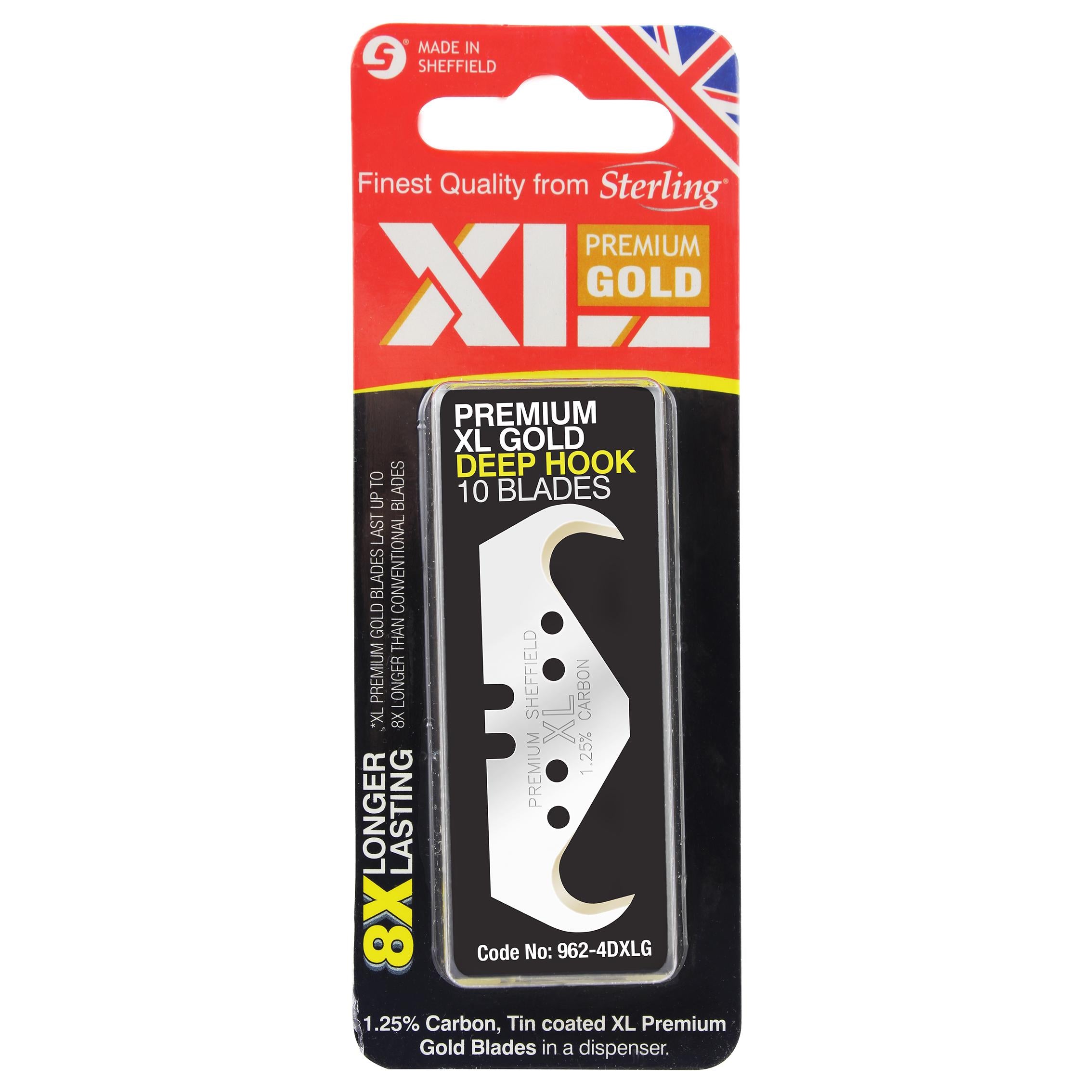 Sterling Xl Premium Gold Deep Hook Blades (X10)