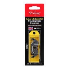 Sterling Hooked Blade With Centre Hole (X10)