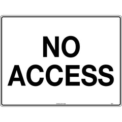 Uniform Safety Signs - 600x400mm - Corflute - No Access | 964LC