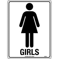 Uniform Safety Signs - 240x180mm - Self Adhesive - Girls | 970DA