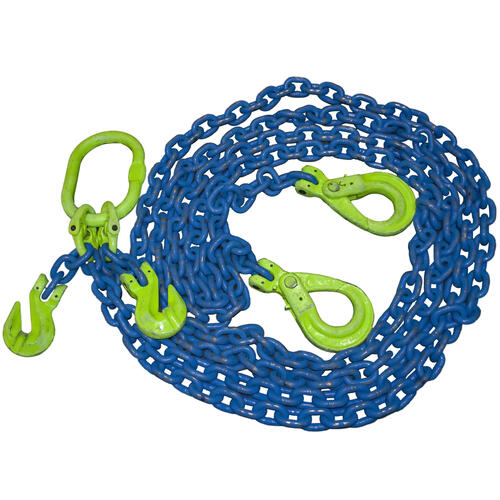 Austlift - Grade 100 Chain Sling 16mm 2 leg Effective Length 6m come with Clevis Safety Hooks Grade Tested and Tagged