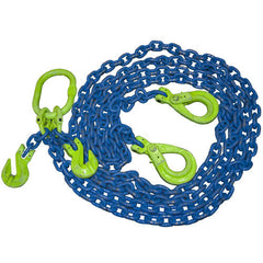 Austlift - Grade 100 Chain Sling 16mm 2 leg Effective Length 6m come with Clevis Safety Hooks Grade Tested and Tagged