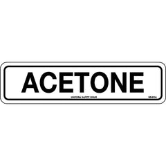 Uniform Safety Signs - 200x50mm - Self Adhesive - Pkt of 4 - Acetone | 994OA