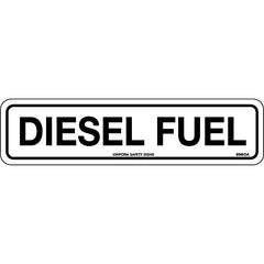 Uniform Safety Signs - 200x50mm - Self Adhesive - Pkt of 4 - Diesel Fuel | 996OA
