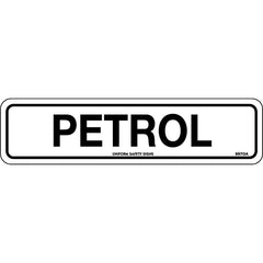 Uniform Safety Signs - 200x50mm - Self Adhesive - Pkt of 4 - Petrol | 997OA