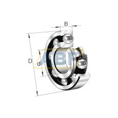 FAG Bearing - 6002-2ZC3 Single Row Deep Groove Ball Bearing 15mm ID x 32mm OD x 9mm W (C3 Clearance) | 6002-2ZC3_FAG