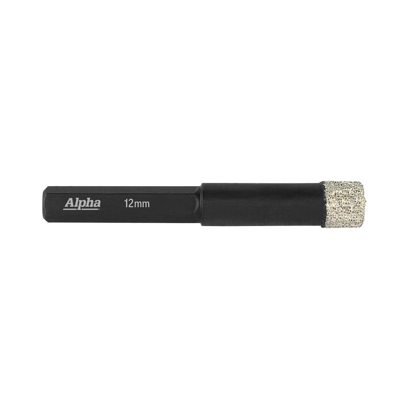 Alpha 12Mm Wax Filled: Diamond Core Bit |9Dcd120