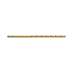 Alpha - 5.0mm Long Series Drill Bit - Gold OAL 152mm) Bulk 10 Pack