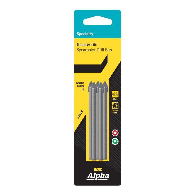 ALPHA 3mm Spearpoint Drill Bitx5 Trade Pack