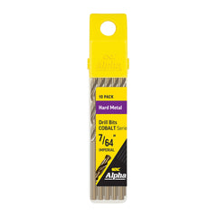 ALPHA 7/64in (2.78mm) Jobber Drill Bit - Cobalt Series Bulk Pack (x10)