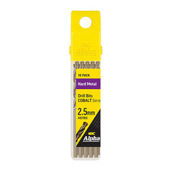 ALPHA 2.5mm Jobber Drill Bit - Cobalt Series Bulk Pack (x10)