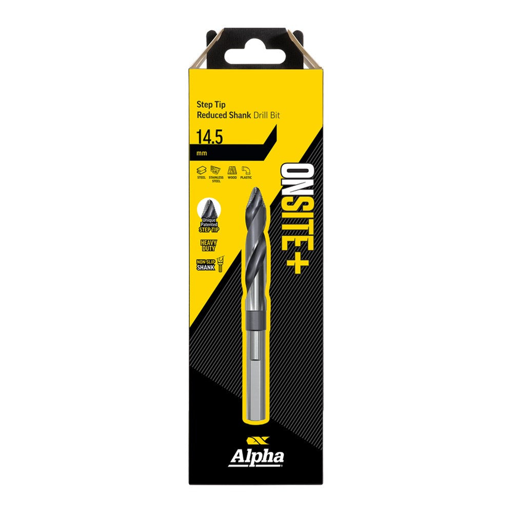 Alpha - 14.5mm Onsite Plus Step Tip Reduced Shank Drill