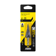 Alpha - 4-20mm Onsite Plus Step Drill - Spiral Flute | 9STQRM4-20SD