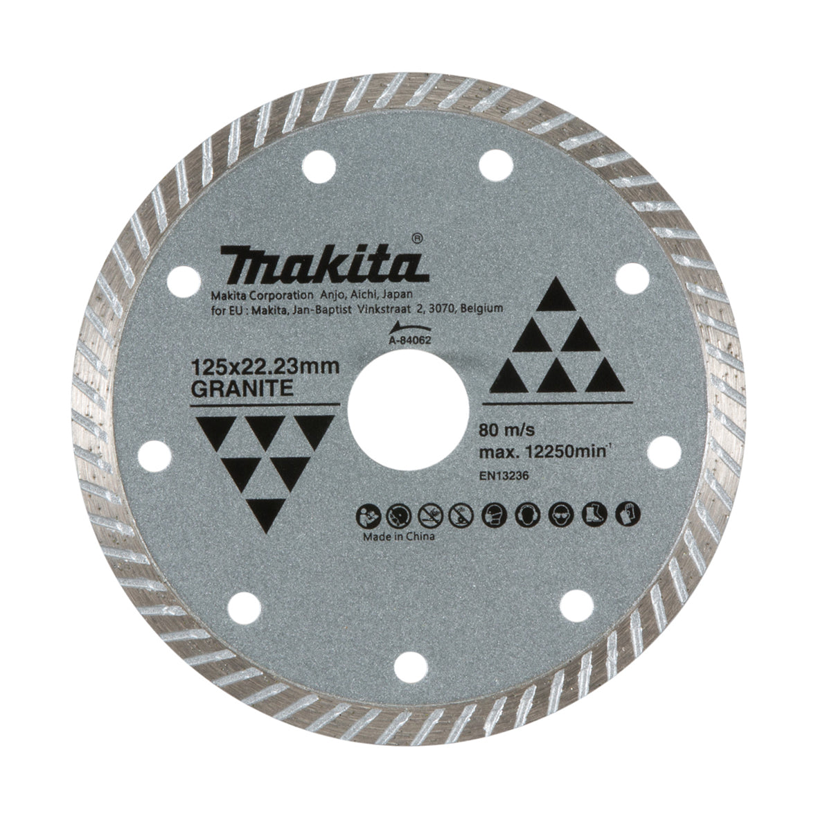Makita Diamond Blade Turbo Rim 125mm  Long Lasting Performance | | A-84062