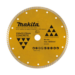 Makita Diamond Blade Turbo Rim 230mm  Durability Meets Precision | | A-84171