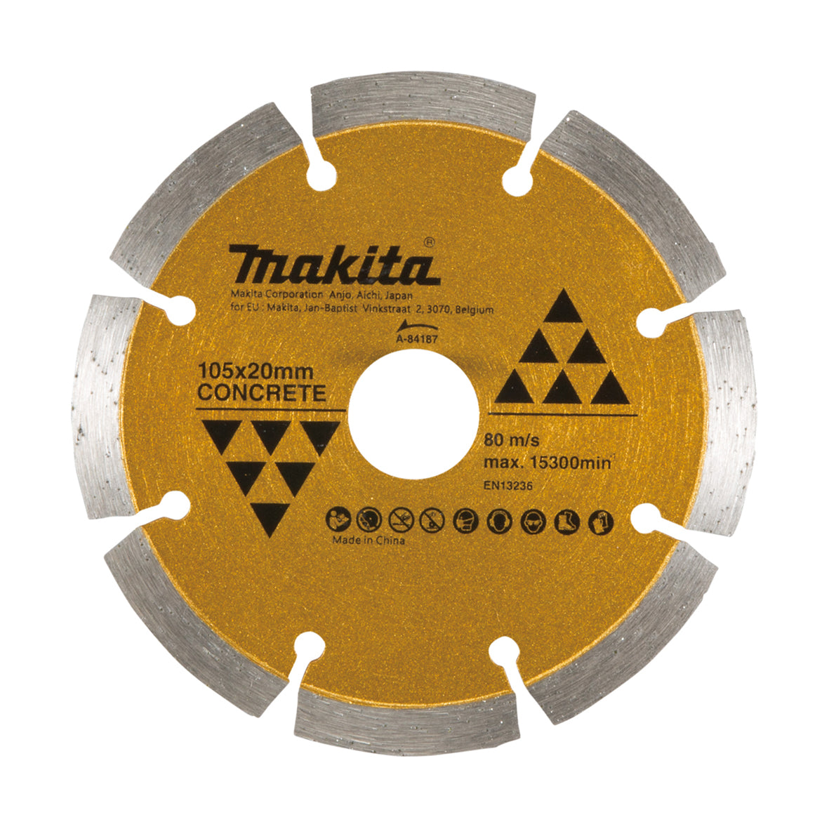 Makita Diamond Blade Segmented 105mm  Built for Precision Cutting | SKU A-84187
