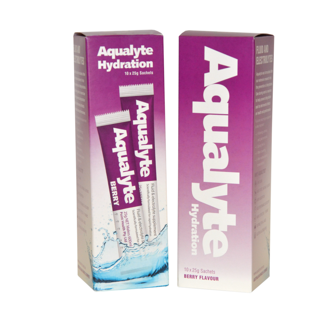 Aqualyte - Berry Flavour, 25g Sachets, Box of 10 | A-B25G10R