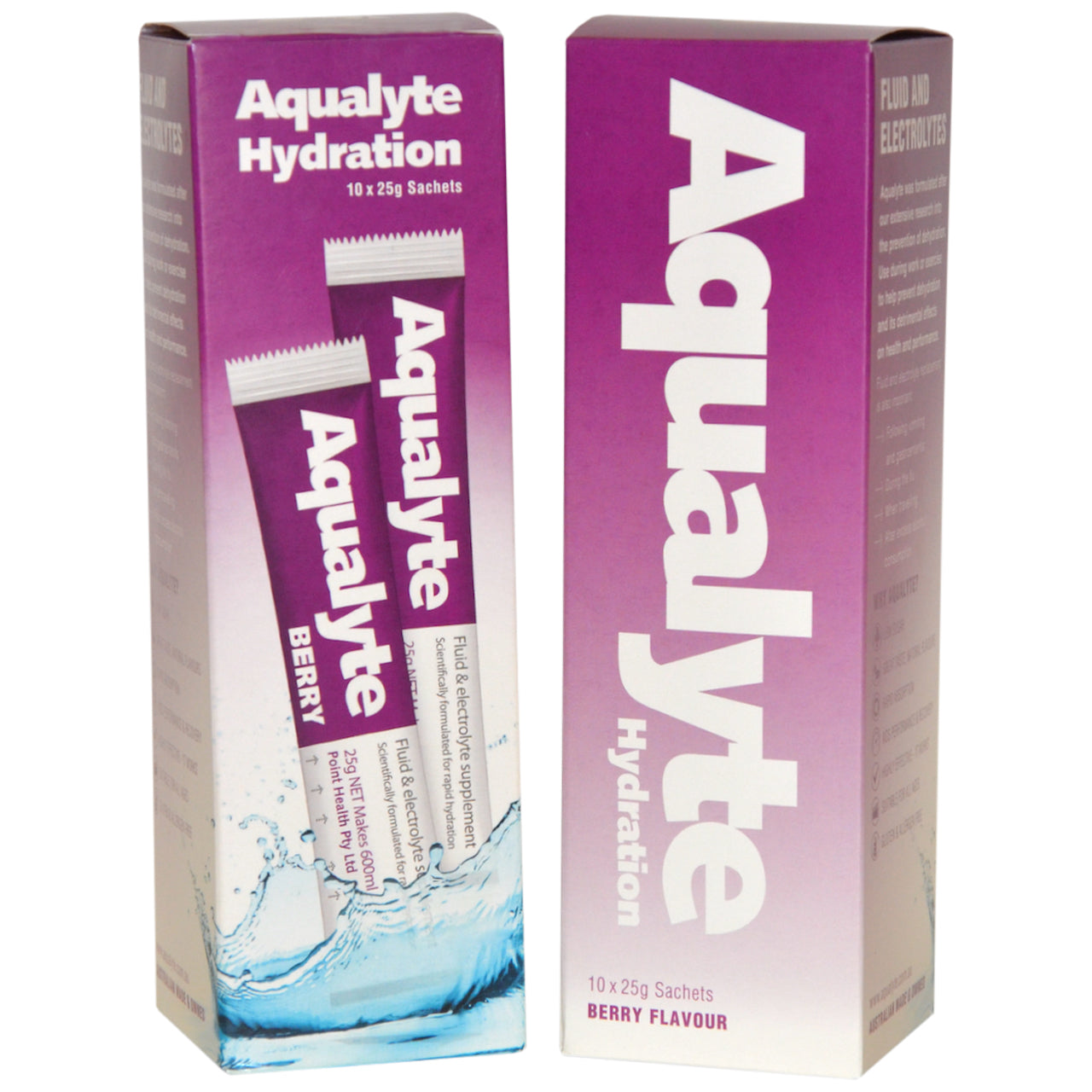 Aqualyte - Berry Flavour, 25g Sachets, Box of 10 | A-B25G10R