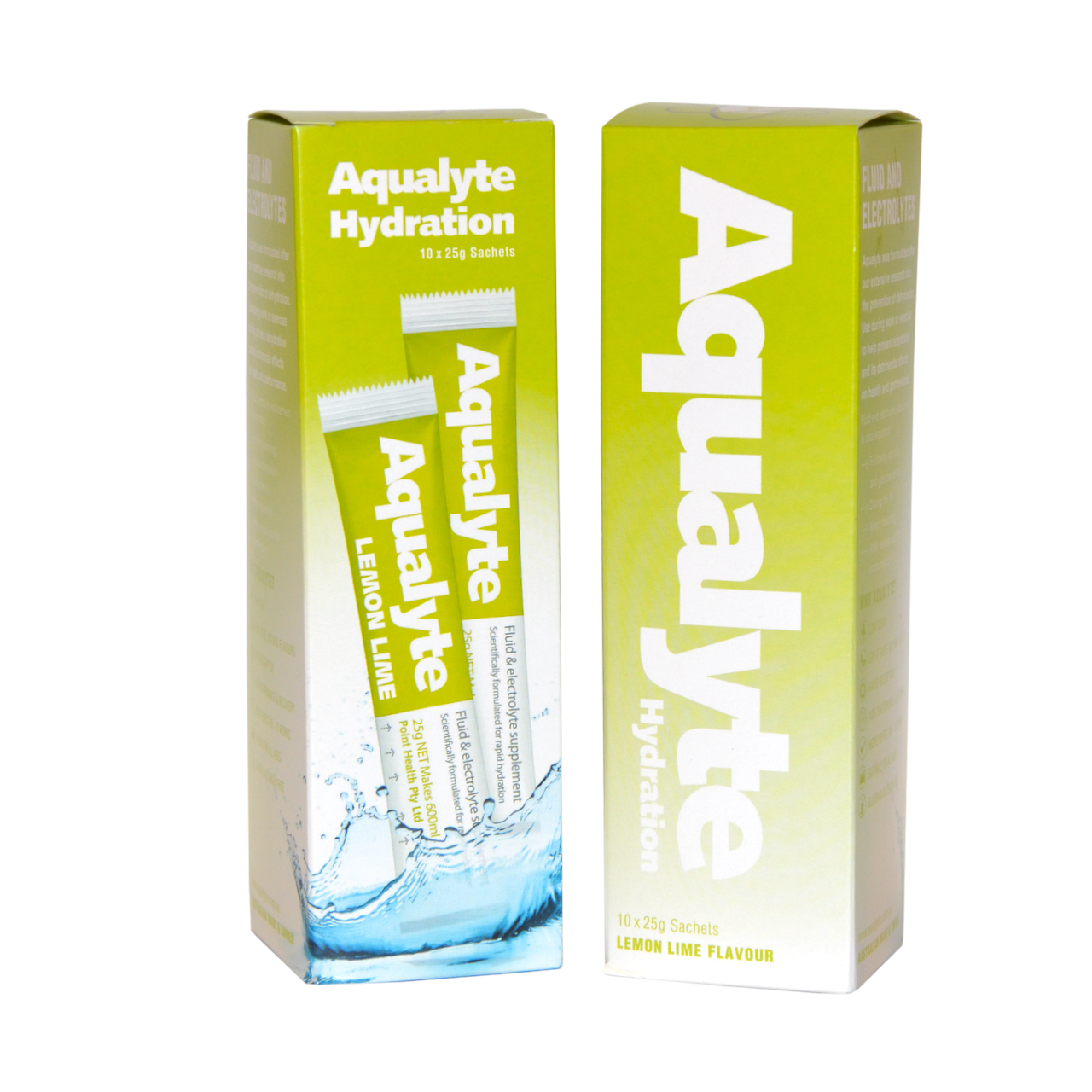 Aqualyte - L/Lime Flavour, 25g Sachets, Box of 10 | A-L25G10R
