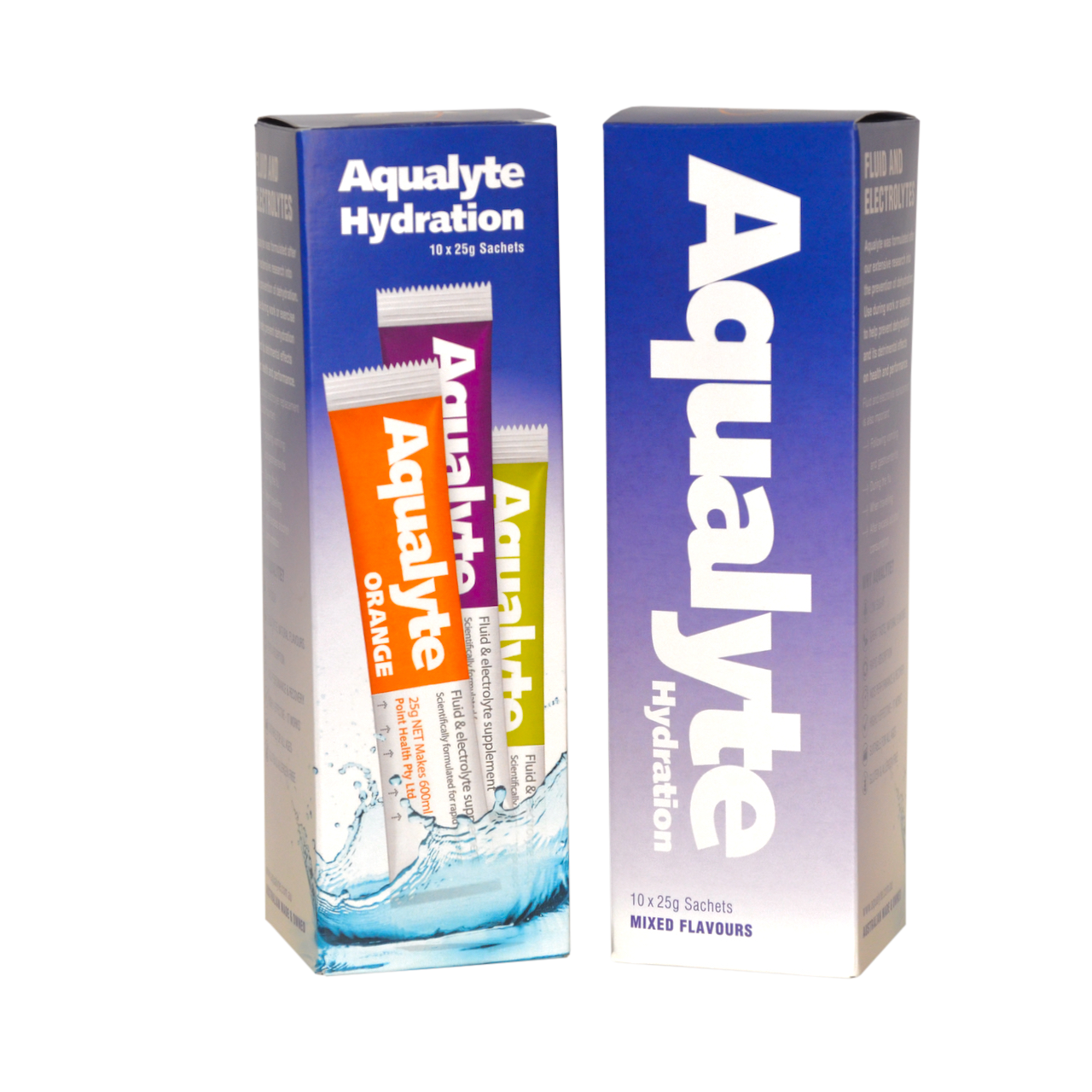 Aqualyte - Mixed Flavours, 25g Sachets, Box of 10 | A-M25G10R