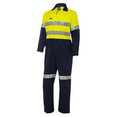 Worksense - Overall Cot Light Wt Ls Rt1 Yellow/Navy 77 Regular | WS9186124YNR077