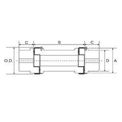 Jaw Coupling Spacer L225 - 140mm | L225-140MMSPACER