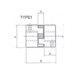Jaw Coupling L110 Half Pilot Bore | L110-PB