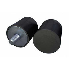 Finer Power Transmissions - Cylindrical Rubber Mount 50mm x 50mm Male-Buffer 65 Shore (M10x1.5Px22L) | F50X50-C3