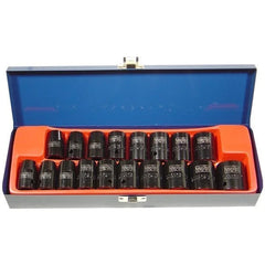Trax - 18pc 1/2" Drive Metric & Imperial Impact Socket Set | AS-419C