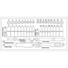 Trax - 42pc 1/4" Trax Socket Set | ARX-14042