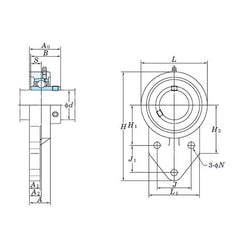 Bearing FYH 3 Bolt Flange Bracket Housing | FB209/FYH