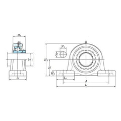 Finer Power Transmissions - Bearing FYH Pillow Block Housing - Heavy Duty | PX17/FYH