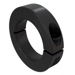 Finer Power Transmissions - Shaft Collar 1pc Split (Clamp Type) 38mm Steel Black Oxide Coated | FSC-38-CL
