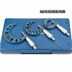 Precision Specialty Tools - Micrometer Outside Set of 3 Pieces 0 - 75mm 0.01mm Graduation | MIC0-75