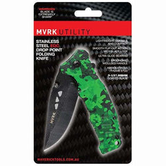 MVRK - Green Camo EDC Folding Knife | 1010-CAMOG