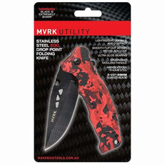 MVRK - Red Camo EDC Folding Knife | 1010-CAMOR