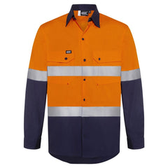 Worksense - Shirt Boomerang CW9186497 LS Ripstop 2T Hoop Tape Vented Orange/Navy Size XL | CW9186497ONR1XL