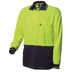 Worksense - Shirt Polo Koolmesh Ls Lime/Green Size Large | WS06471PSLGE00L