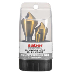Saber - Saber Essential 3 Pc 90 Degree Crosshole Set TiN Coated | 8036-S1
