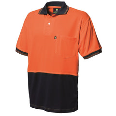 Worksense - Shirt Polo Koolmesh Ss Orange/Navy Size Medium | WS06473PSOND00M