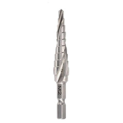Saber - Saber 4-12 x 1mm Spiral Flute Hex Shank HSS Step Drill | 8031-M1