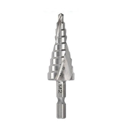 Saber - Saber 4-20 x 2mm Spiral Flute Hex Shank HSS Step Drill | 8031-M2