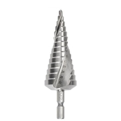 Saber - Saber 4-30 x 2mm Spiral Flute Hex Shank HSS Step Drill | 8031-M3