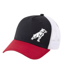 Mack - Tri Colour Curved Trucker Cap Black/Red/White One Size Fits | MKBAM2402B50000