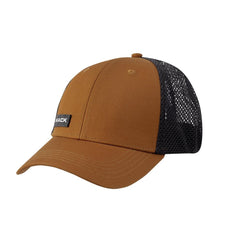 Mack - Fitted Curved Trucker W Soft Mesh X-Pand Tan/Black One Size Fits All | MKFLX2403T10000