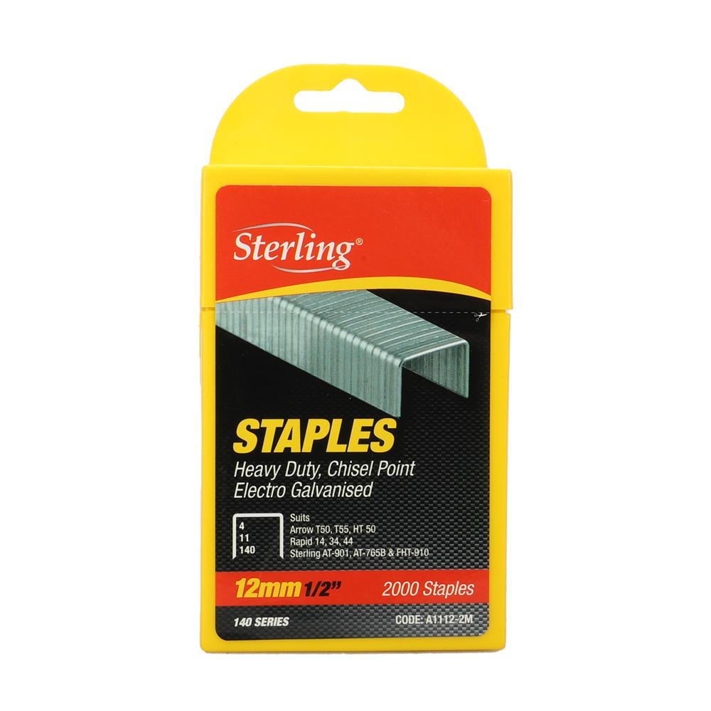 Sterling 12mm A11 Style Staples - box 2000